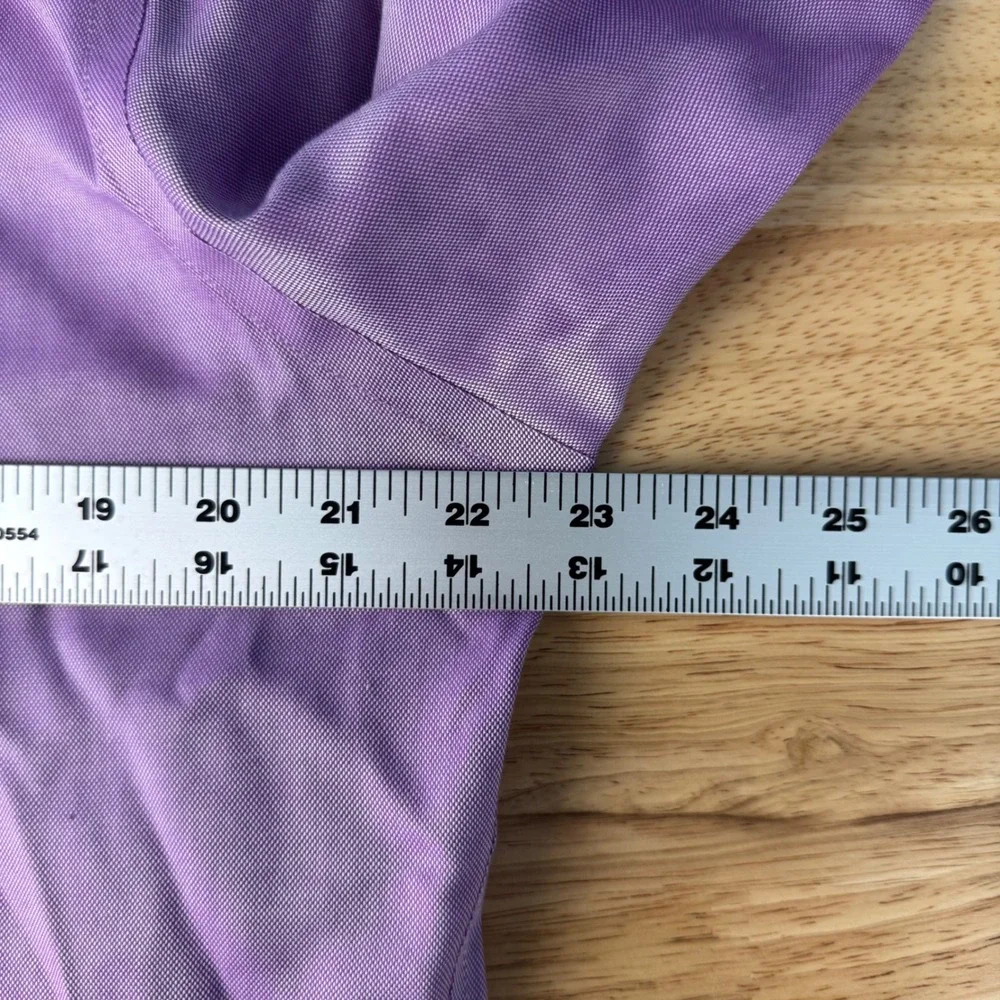 Polo Ralph Lauren Mens 16.5‎ 32/33 Purple Slim Fit Button Up Dress Shirt Pony
